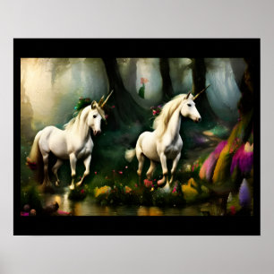En rullning genom Mystical Forest Poster