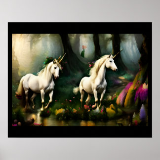 En rullning genom Mystical Forest Poster