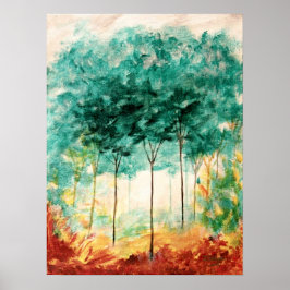 En rullning i parken med stor grafisk utskrift poster