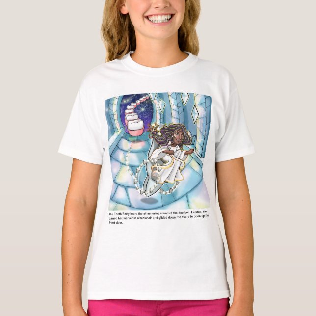 En rullstolsbunden tandfär t shirt (Framsida)