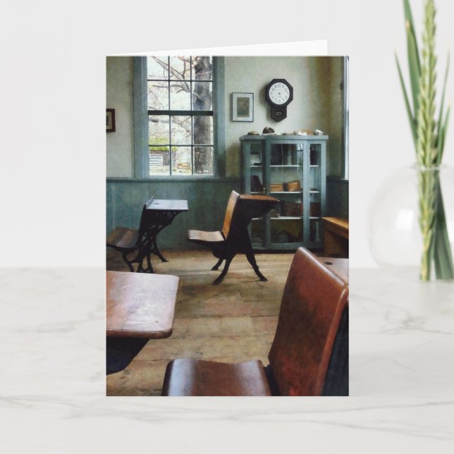 En rumSchoolhouse med tar tid på Kort (Framsida)