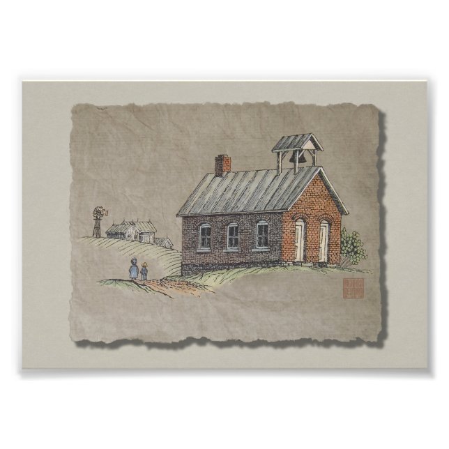 En rumsskola fototryck (Framsidan)