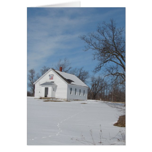 En rumsskola hälsningskort (Framsidan)