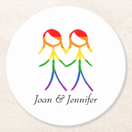 En runda Kärlek Underlägg Papper Rund