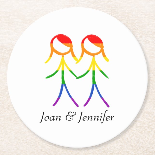 En runda Kärlek Underlägg Papper Rund (Framsidan)