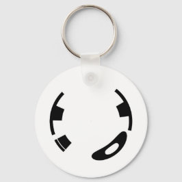 En runda till dess nyckelkedja nyckelring