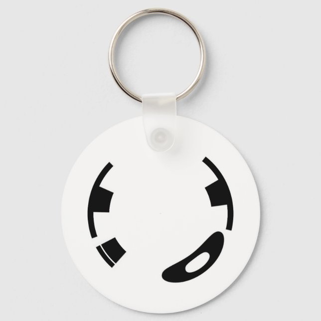 En runda till dess nyckelkedja nyckelring (Framsida)