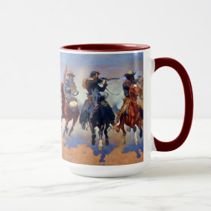 En rusa för timmret, Frederic Remington Mugg