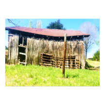 En rustisk 100-årig lada Poster