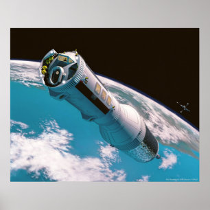 En ruttflygning till Måne Poster