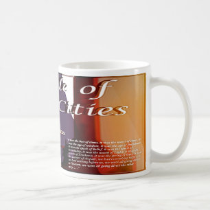 En saga av text för två städer kaffemugg