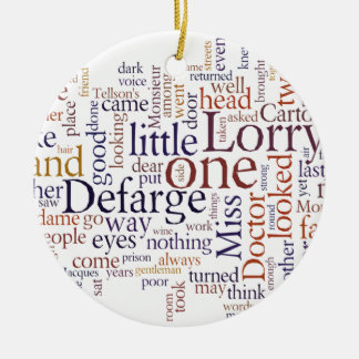 En saga av två städer julgransprydnad keramik