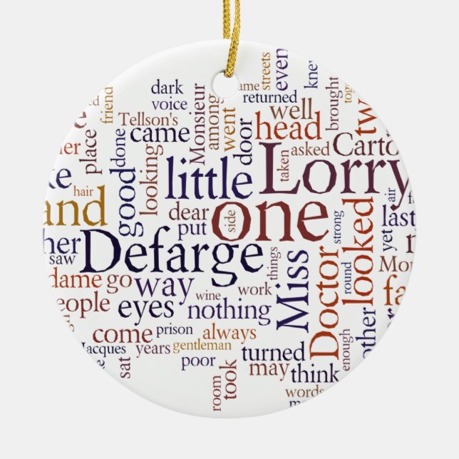 En saga av två städer julgransprydnad keramik (Framsidan)