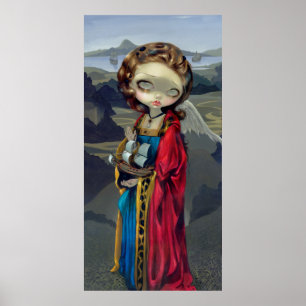 En Säker Harbour ART PRINT gothic angel icon lowbr Poster