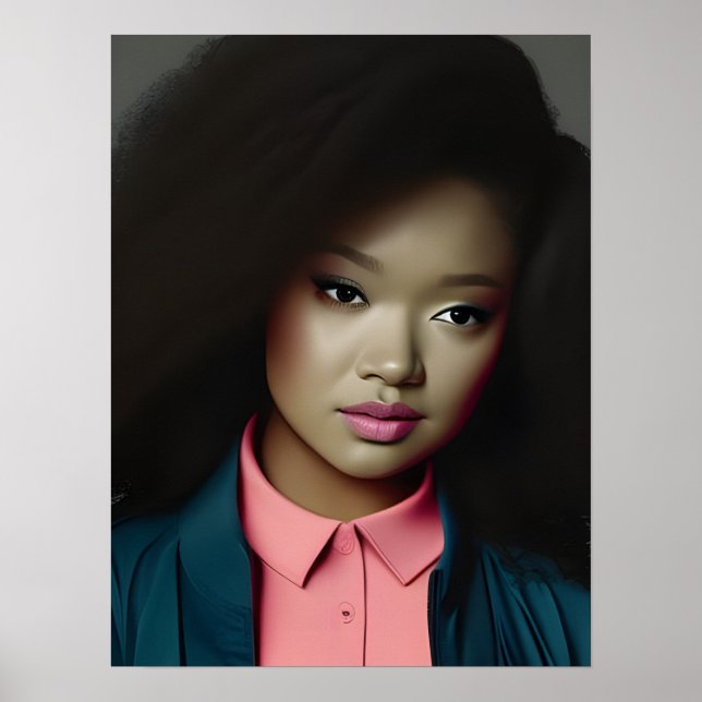 En säker, ung kvinna Poster (Framsidan)