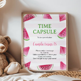En Sällsynt Födelsedagsvattenmelon TidsKapsel Poster