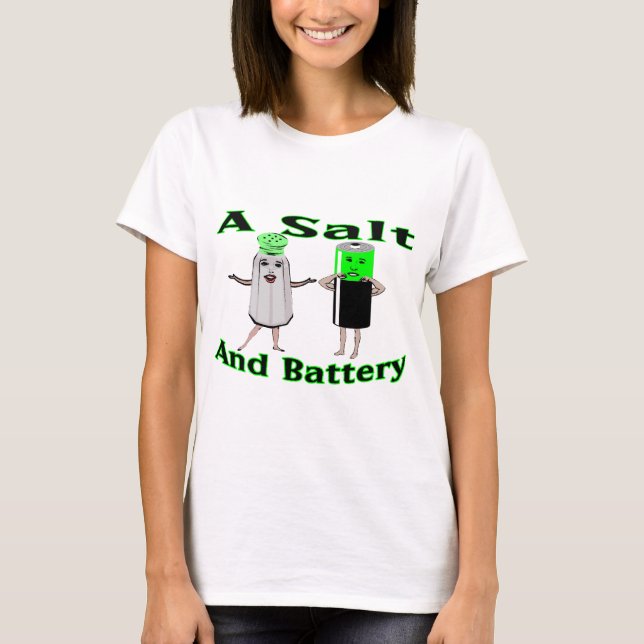 En salt och batteriTShirt T Shirt (Framsida)