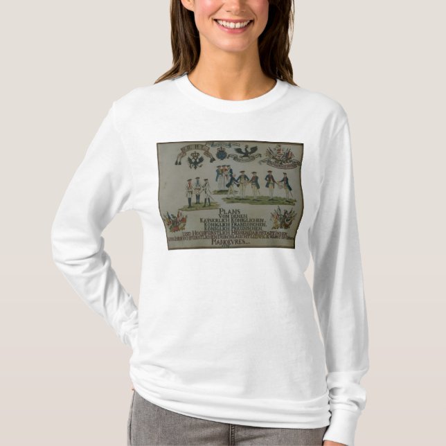En samling av maneouvre planerar t-shirt (Framsida)
