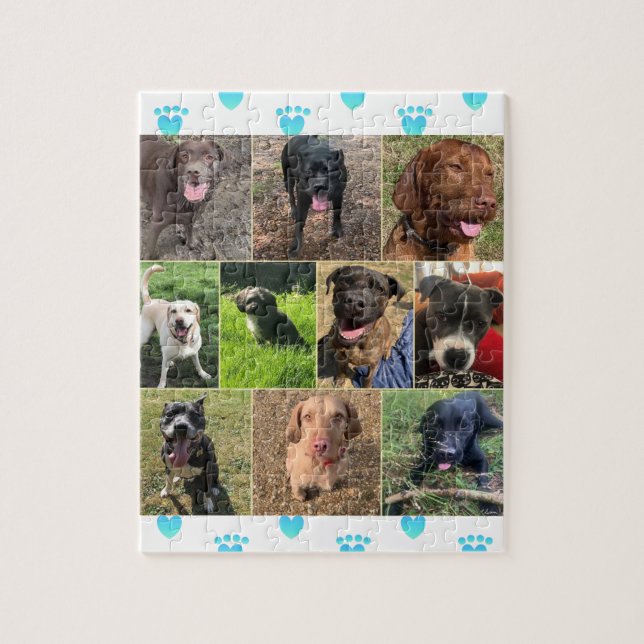 En samling Hundar Puzzle Pussel (Vertikal)