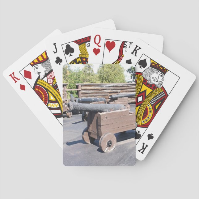 En samling kanoner casinokort (Baksidan)