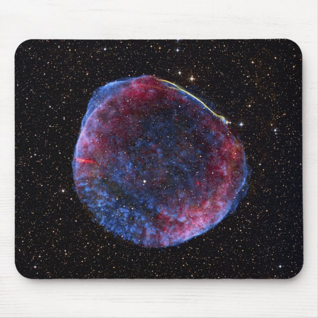 En sammansatt bild av SN 1006 supernova-rem Musmatta (Framsidan)