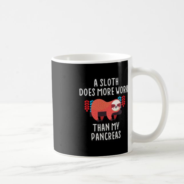 En sång fungerar bättre än min pankreas - diabetes kaffemugg (Höger)