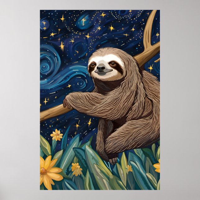 En sång i Starry Natt Poster (Framsidan)