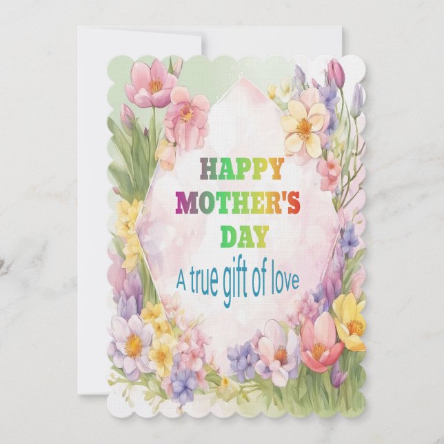 En sann gåva från Kärlek Inbjudningar (Framsida)