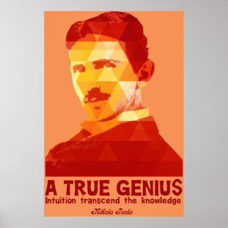 En sann Genius-Nikola Tesla- Poster