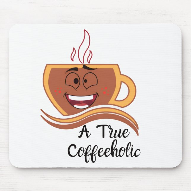 En sann kaffeholiker  musmatta (Framsidan)
