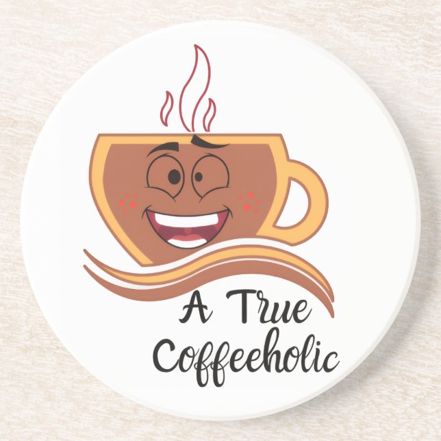 En sann kaffeholiker  underlägg (Framsidan)