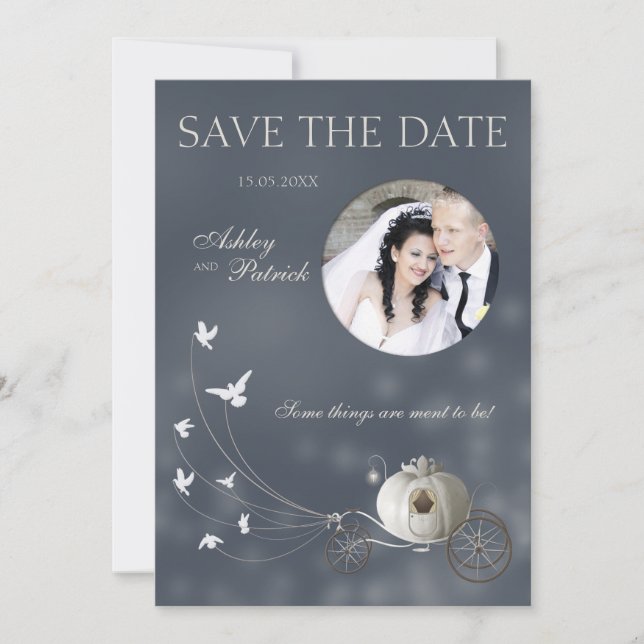 En sann saga Lägg till ditt foto Bröllop Inbjudningar (Framsida)