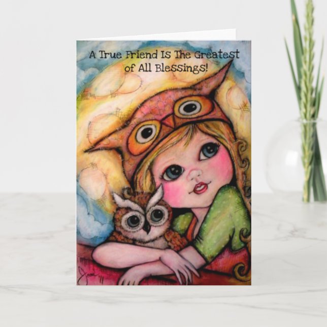 En sann vän är den Underbarare av alla välsignelse Kort (Framsida)
