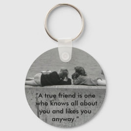 En sann vän nyckelring