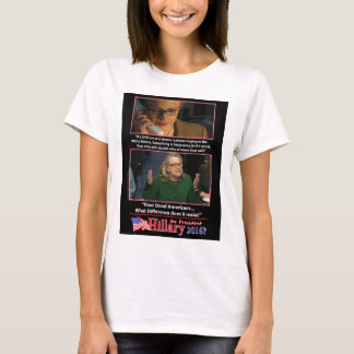 En Sarcastic-titt på Hillary för president 2016 T-shirt