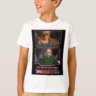 En Sarcastic-titt på Hillary för president 2016 T Shirt