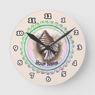 En säsongsklocka rund klocka