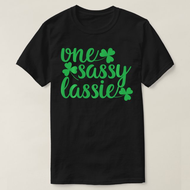 En Sassy Lassie Tee St patrick's day Gift (Design framsida)