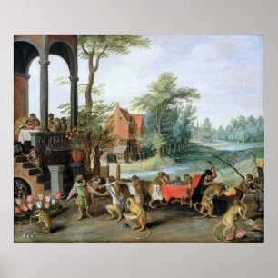 En satir av Tulip Manias dåd Poster