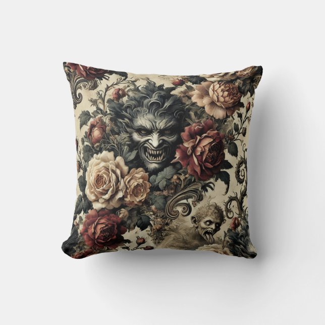 En Savage Sanctum - Gothic Victorian Design Kudde (Framsida)