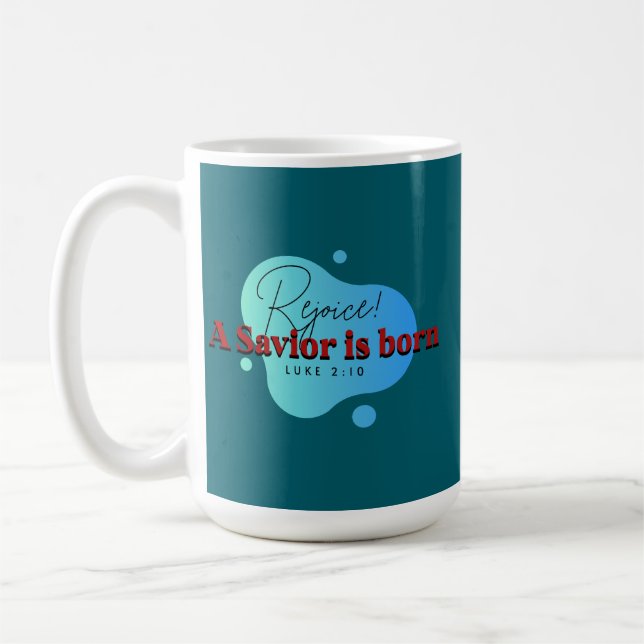 En Savior är Born! - Fira glädjen Kaffemugg (Vänster)