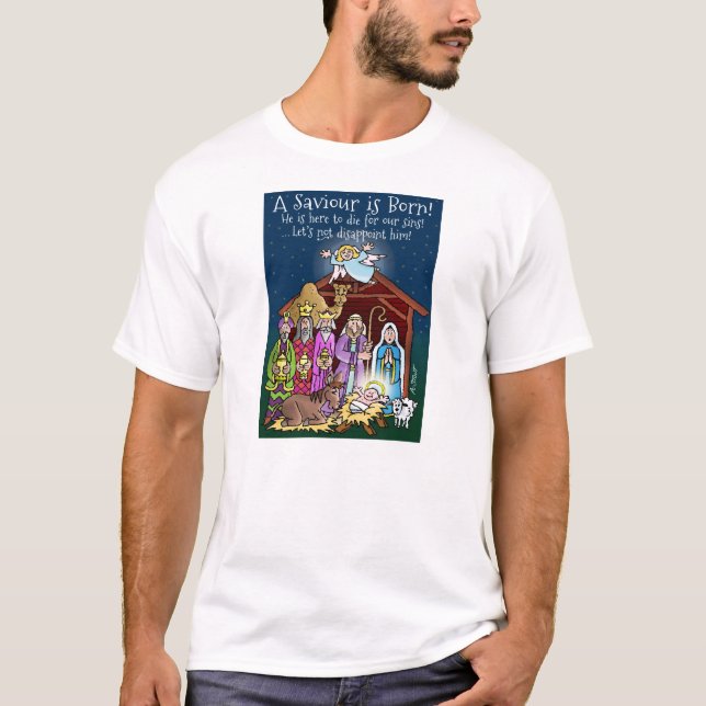 En Savior är Born! - Tee (Framsida)