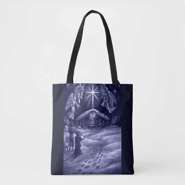 En Savior är Born! Tote Bag Tygkasse (Framsida)