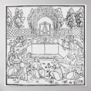 En scen från Decameron Poster