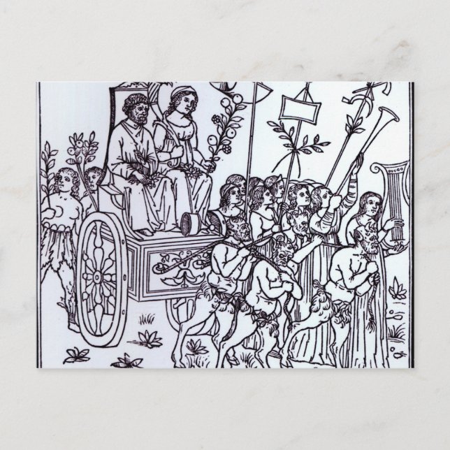 En scen från Decameron Vykort (Framsida)