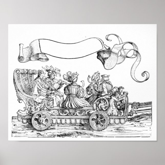 En scen från Maximilians triumferi Poster (Framsidan)