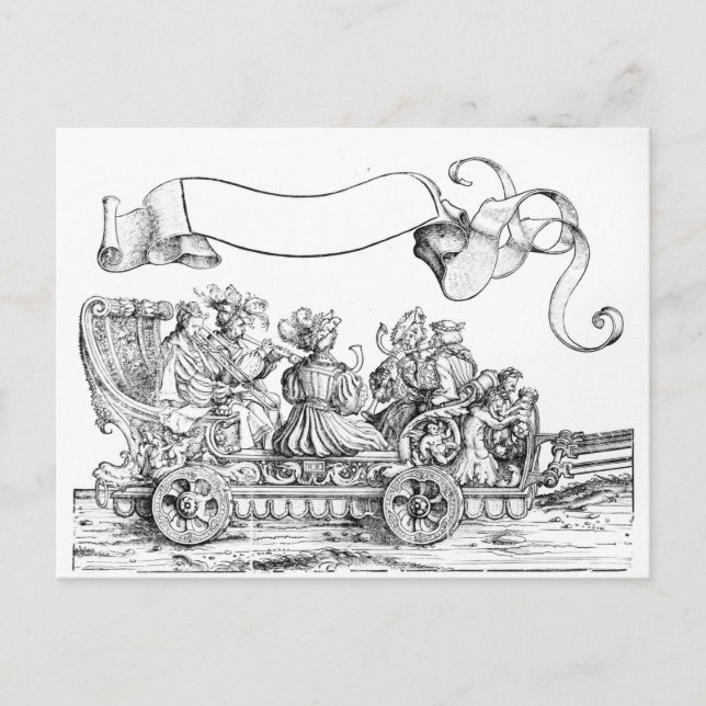 En scen från Maximilians triumferi Vykort (Framsida)