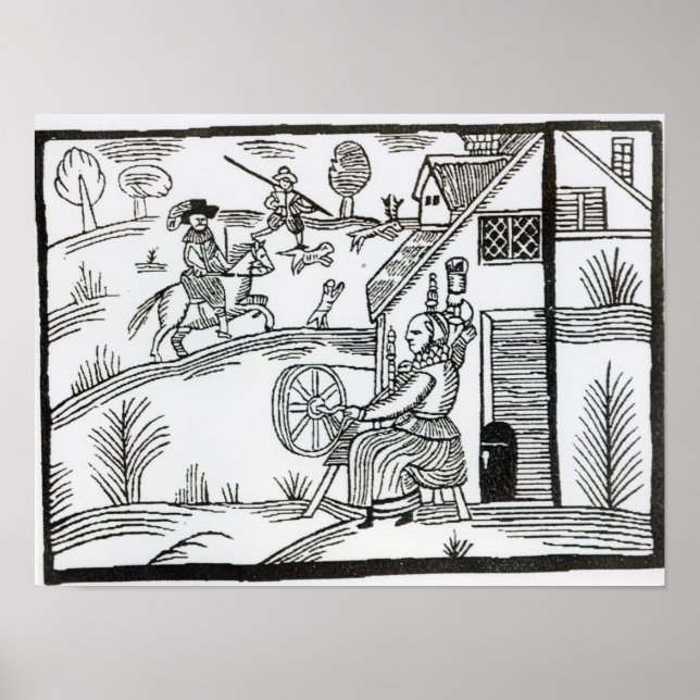 En scen i Land med en kvinna som snurrar Poster (Framsidan)