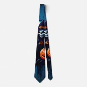 En scen med uppochnedvänd Halloween Slips