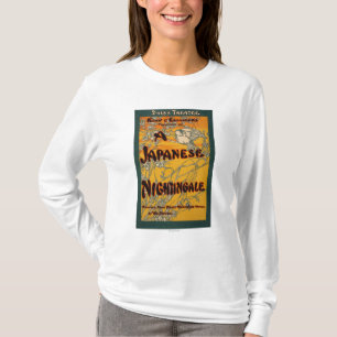 En scenisk lekaffisch för japansk näktergal tee shirt